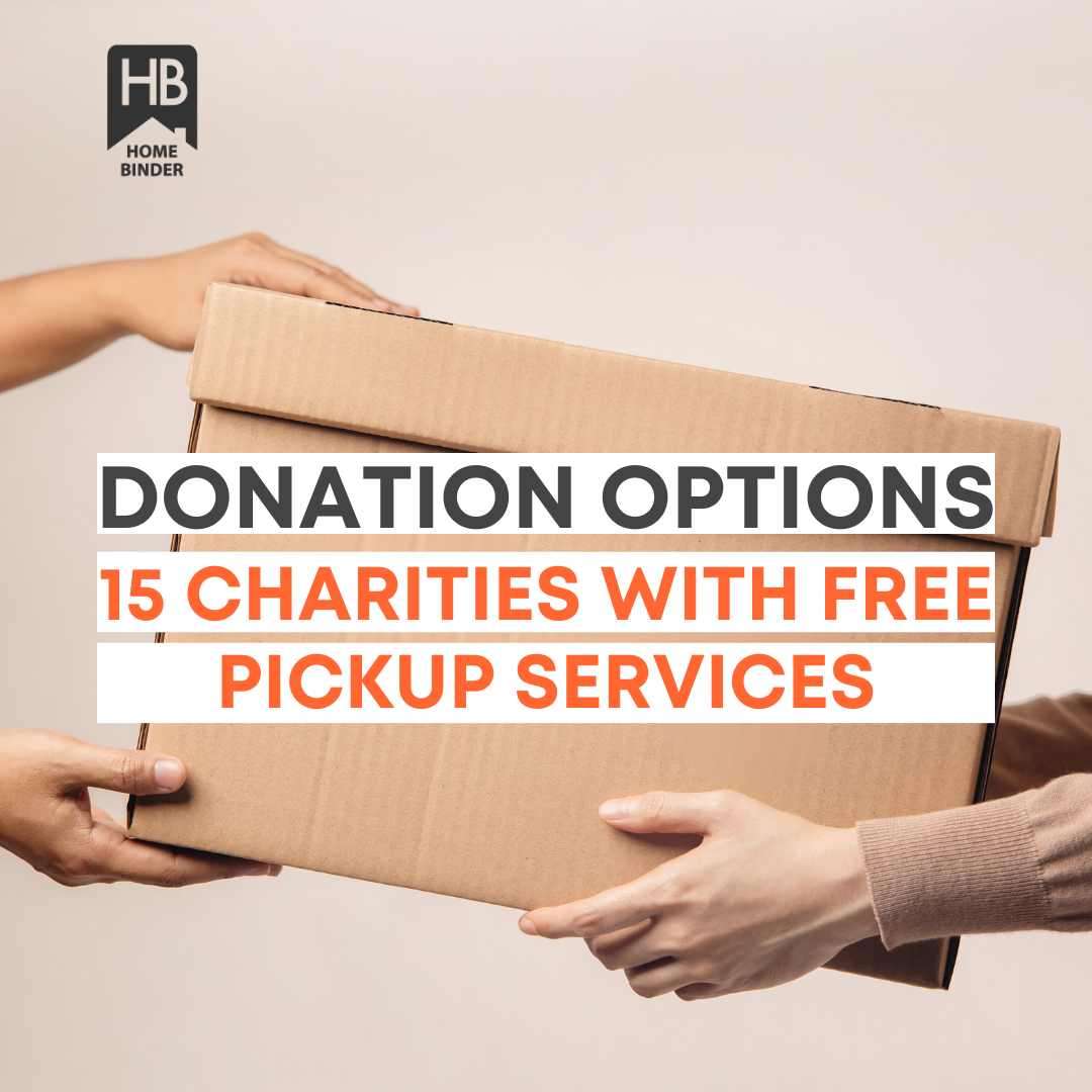 Donation Options 15 Charities with Free Pickup Services
